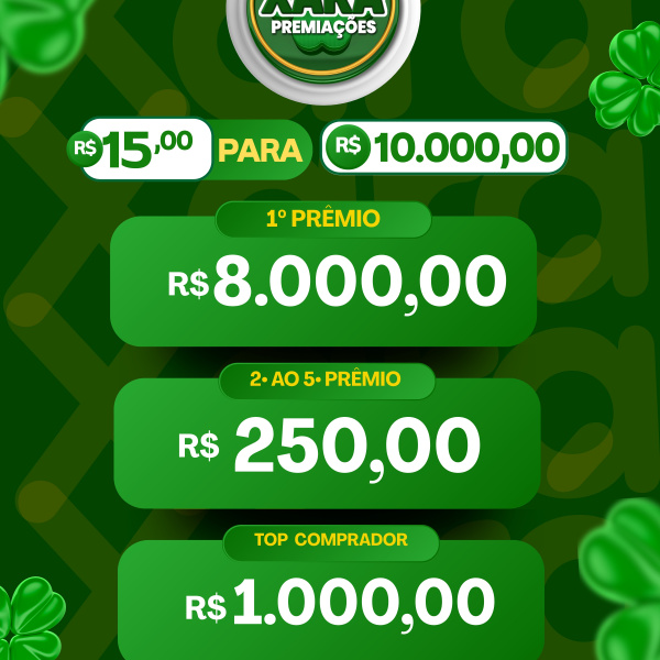 🍀EDIÇÃO 15,00 PARA 10MIL🍀